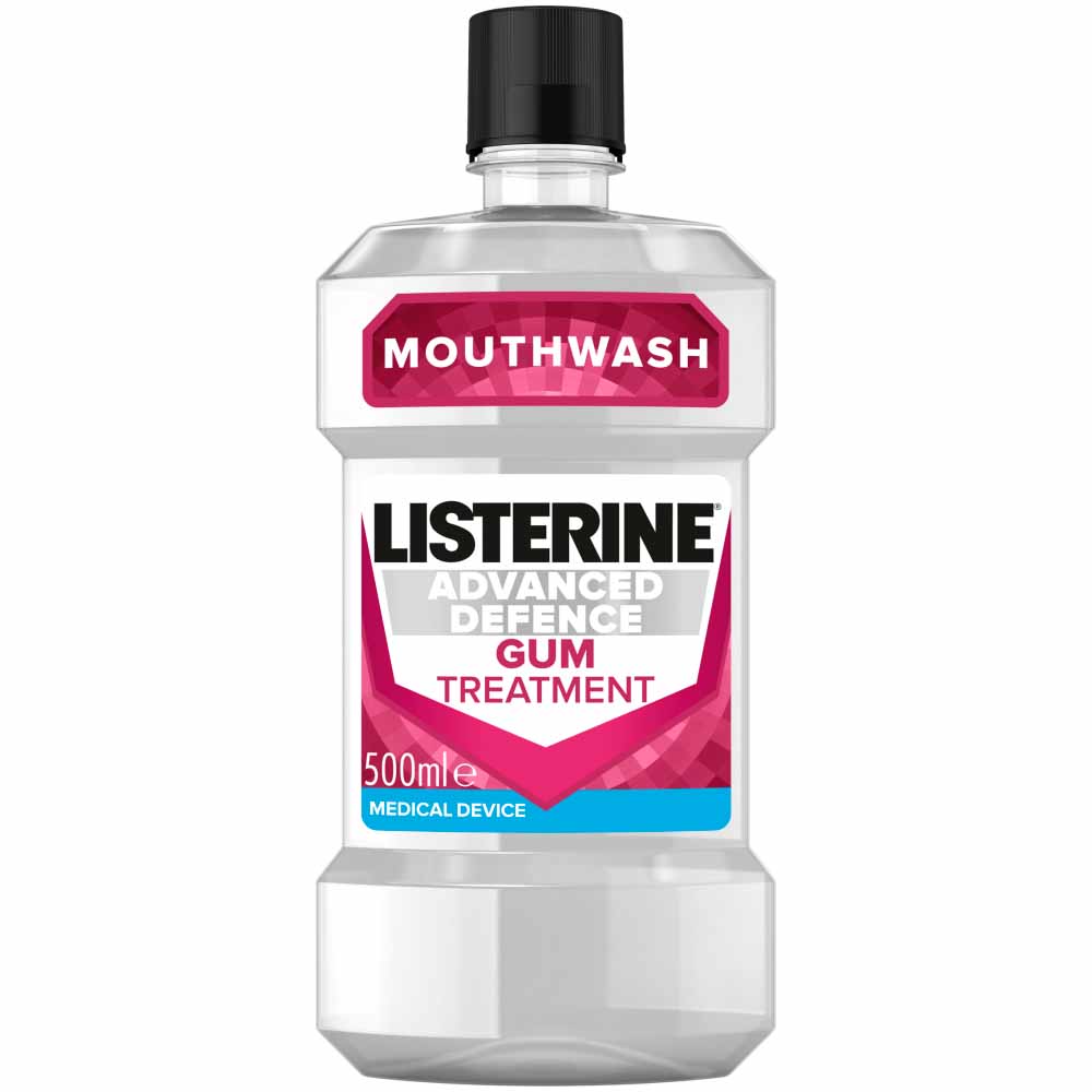 Listerine Mouthwash Advance Defence Gum Treatment 500ml Image 1
