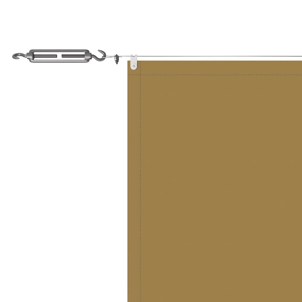 vidaXL Beige Oxford Fabric Vertical Awning 1 x 10m Image 4