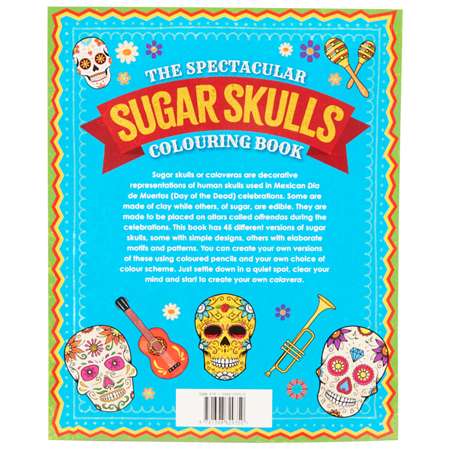 The Spectacular Sugar Skulls Colouring Book - Multicolour Image 2