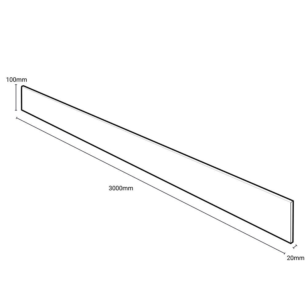 Omega Classic Paros Marble Square Upstand 3000 x 100 x 20mm Image 3