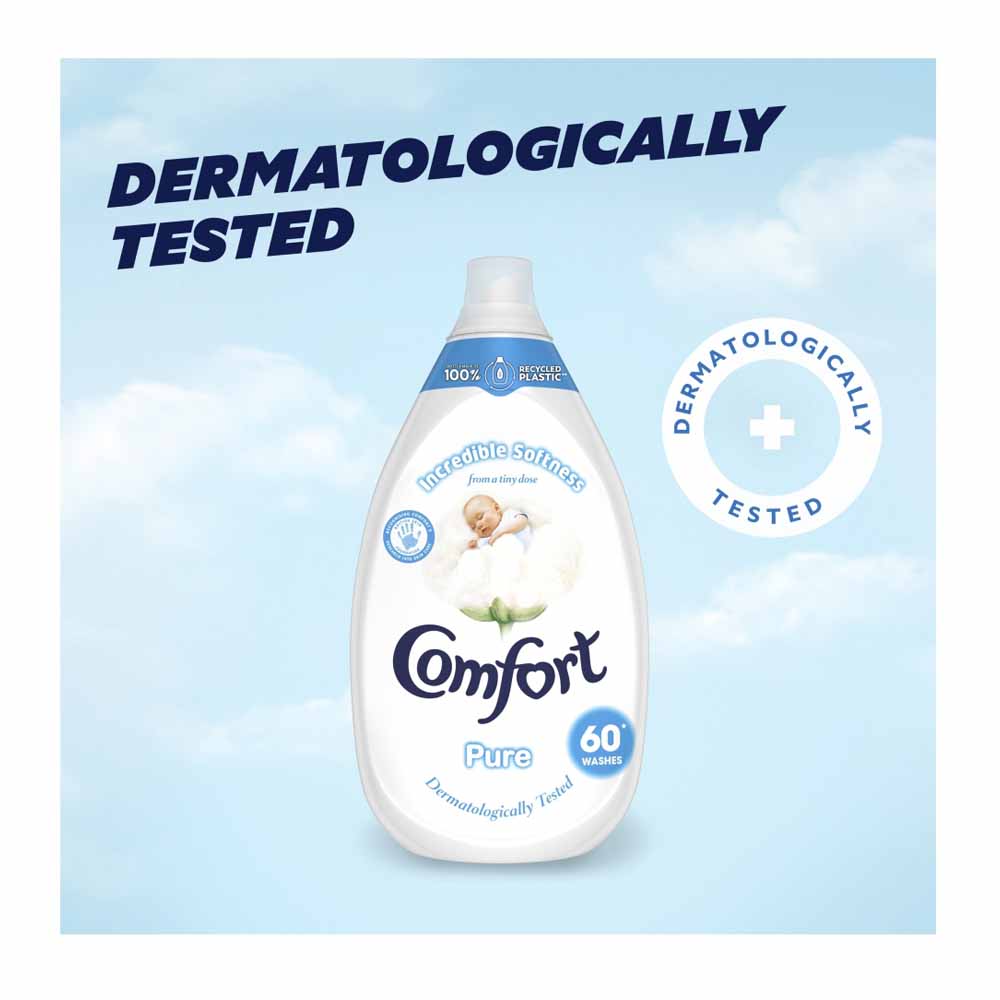 Comfort Pure Fabric Conditioner 60 Washes 900ml Image 6