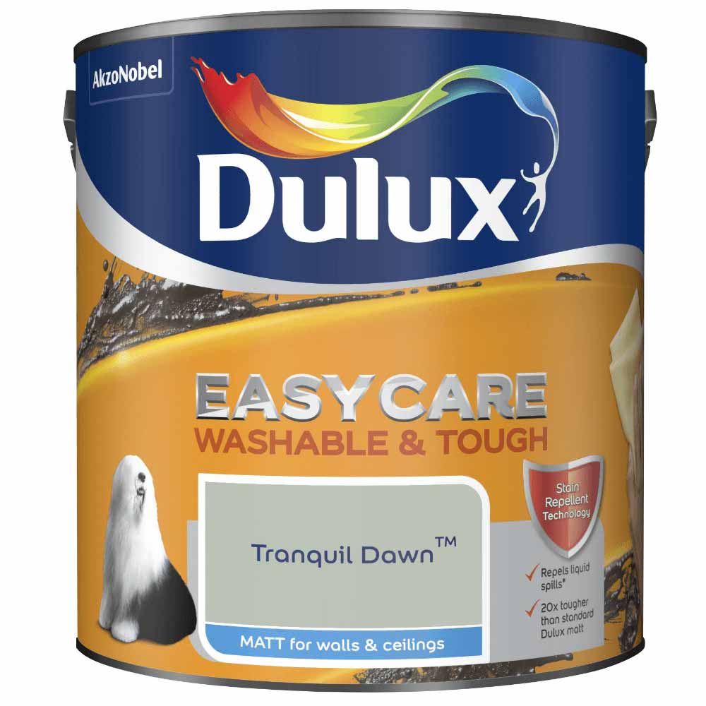 Dulux Easycare Washable & Tough Tranquil Dawn Matt Emulsion Paint 2.5L Image 2