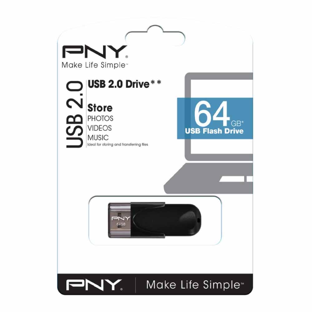 PNY 64GB Attache4 USB Flash Drive 2.0 Image 1