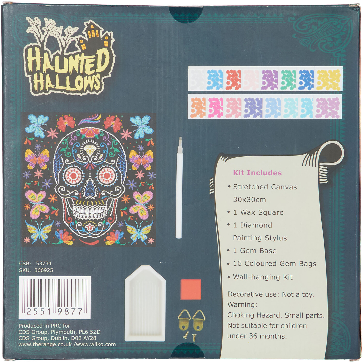 Glow In The Dark Skull Diamond Painting Image 2