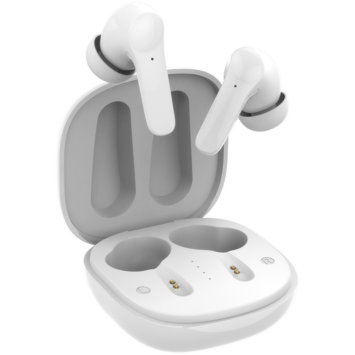 White Active Noise Cancelling Ear Buds Image 1