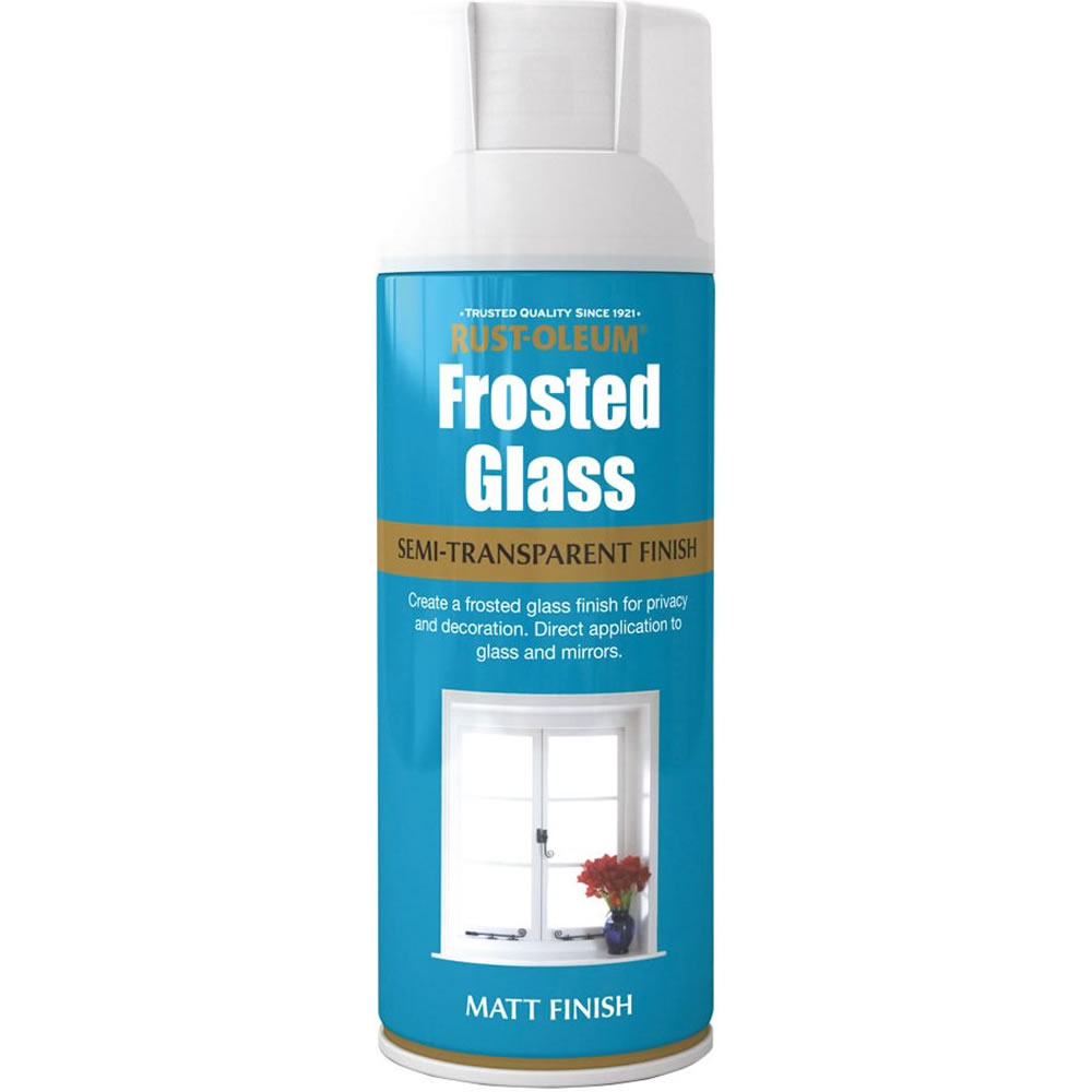 Rust-Oleum Frosted Glass Semi-Transparent Matt Spray Paint 400ml Image