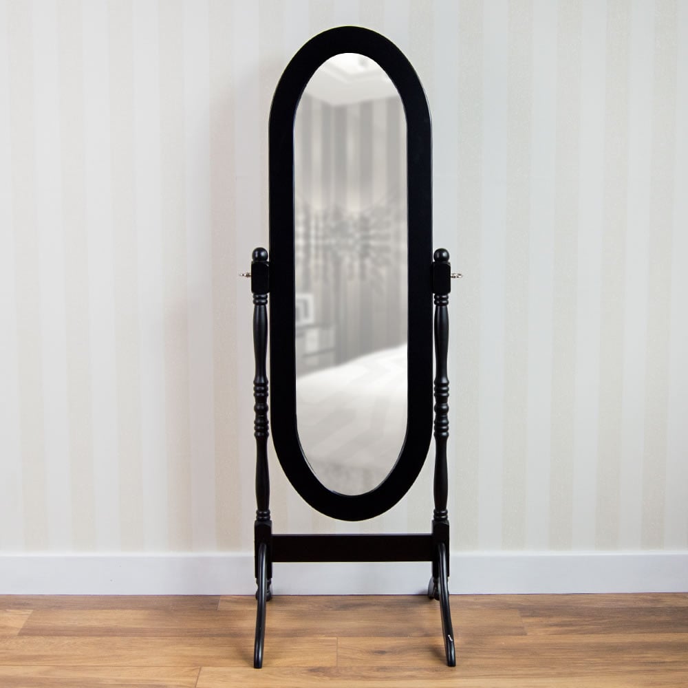 Vida Designs Nishano Black Cheval Mirror Image 3