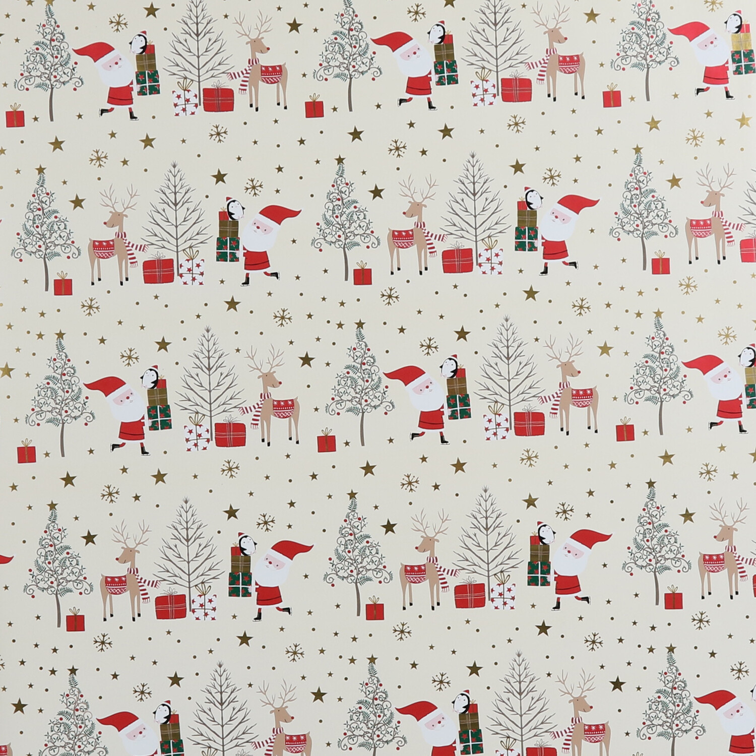 Whimsical Santa Wrapping Paper 4m Image