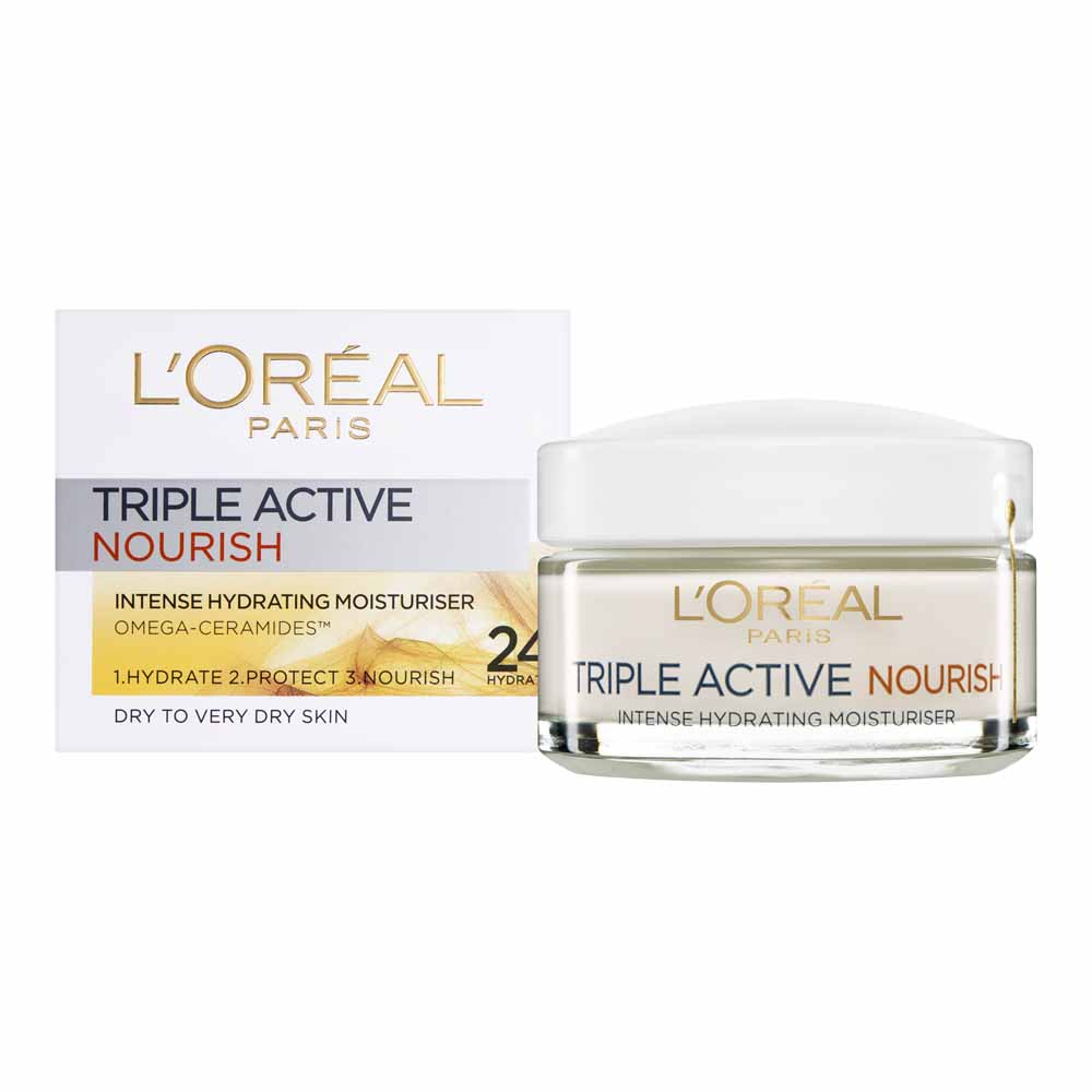L’Oréal Paris Triple Action Dry Skin Day Moisturiser 50ml Image 2