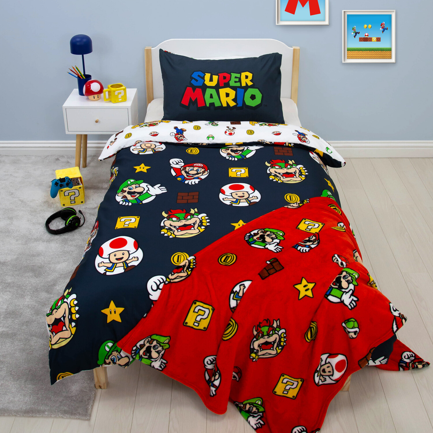 Super Mario Here We Go Again Throw Red Image 5
