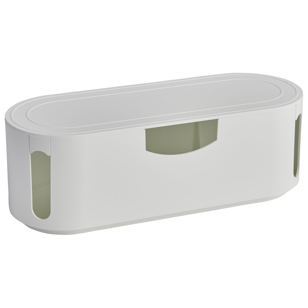 Wilko White Small Home Cable Tidy Unit   Image 2
