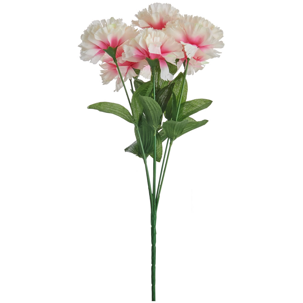Wilko Red Carnation and Rose Bunch of Artificial Flowers Wilko
