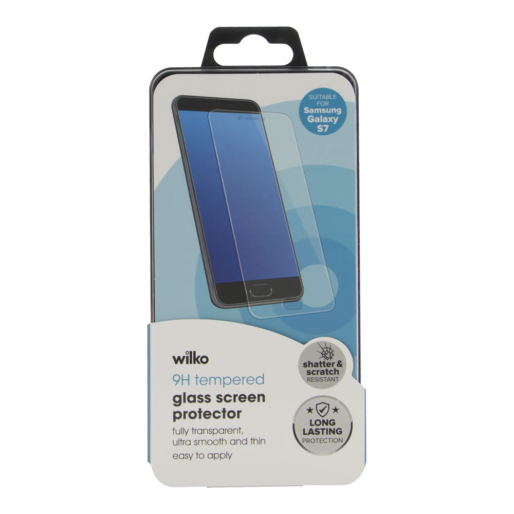 Wilko Tempered Glass Screen Protector Suitable for Samsung Galaxy S7 Image 1