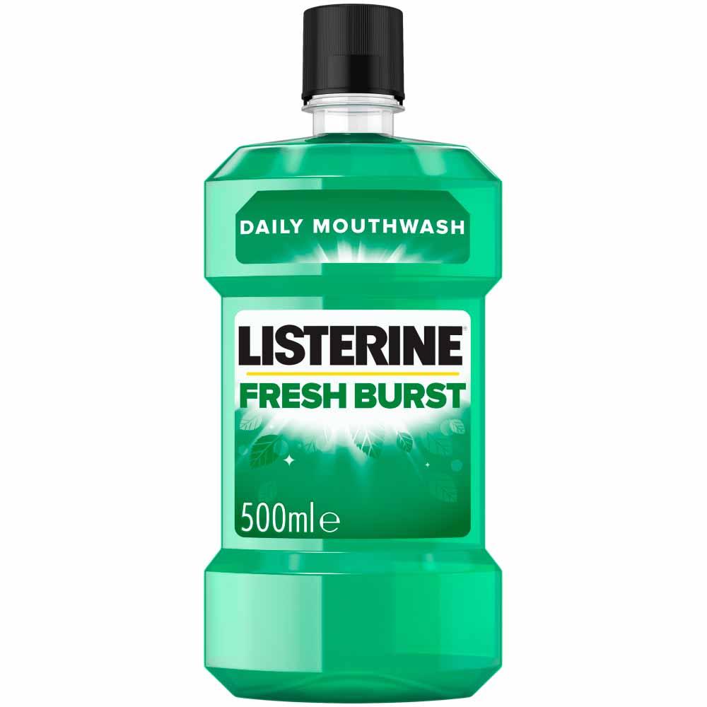 Listerine Fresh Burst Mouthwash 500ml Image 1