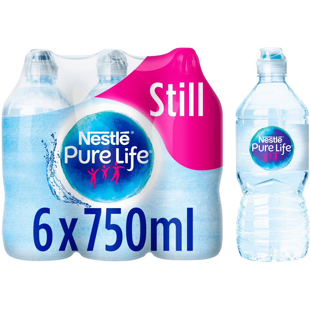 Nestle Pure Life Still Spring Water 6 x 750ml Image