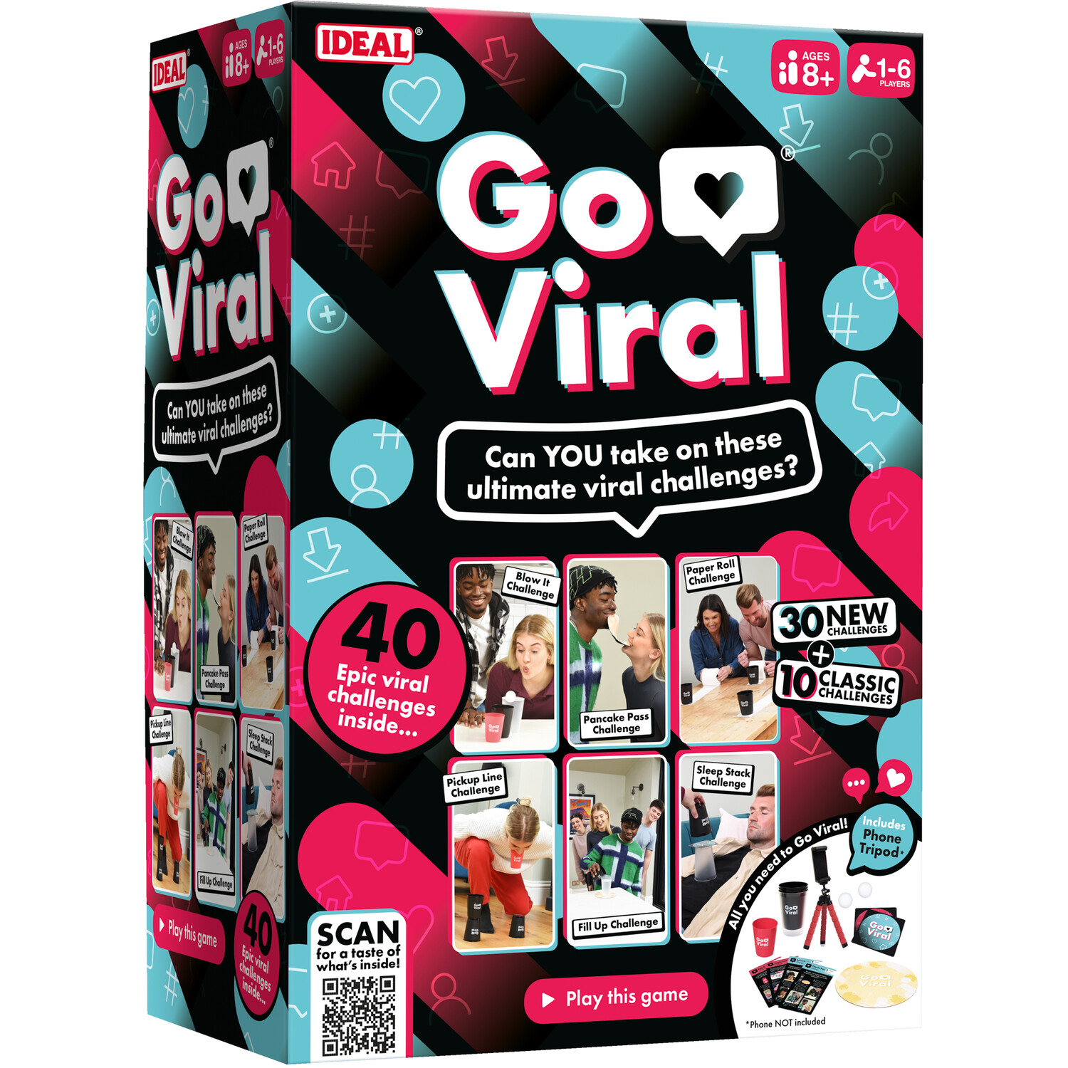 Go Viral Party Game Black Image 1