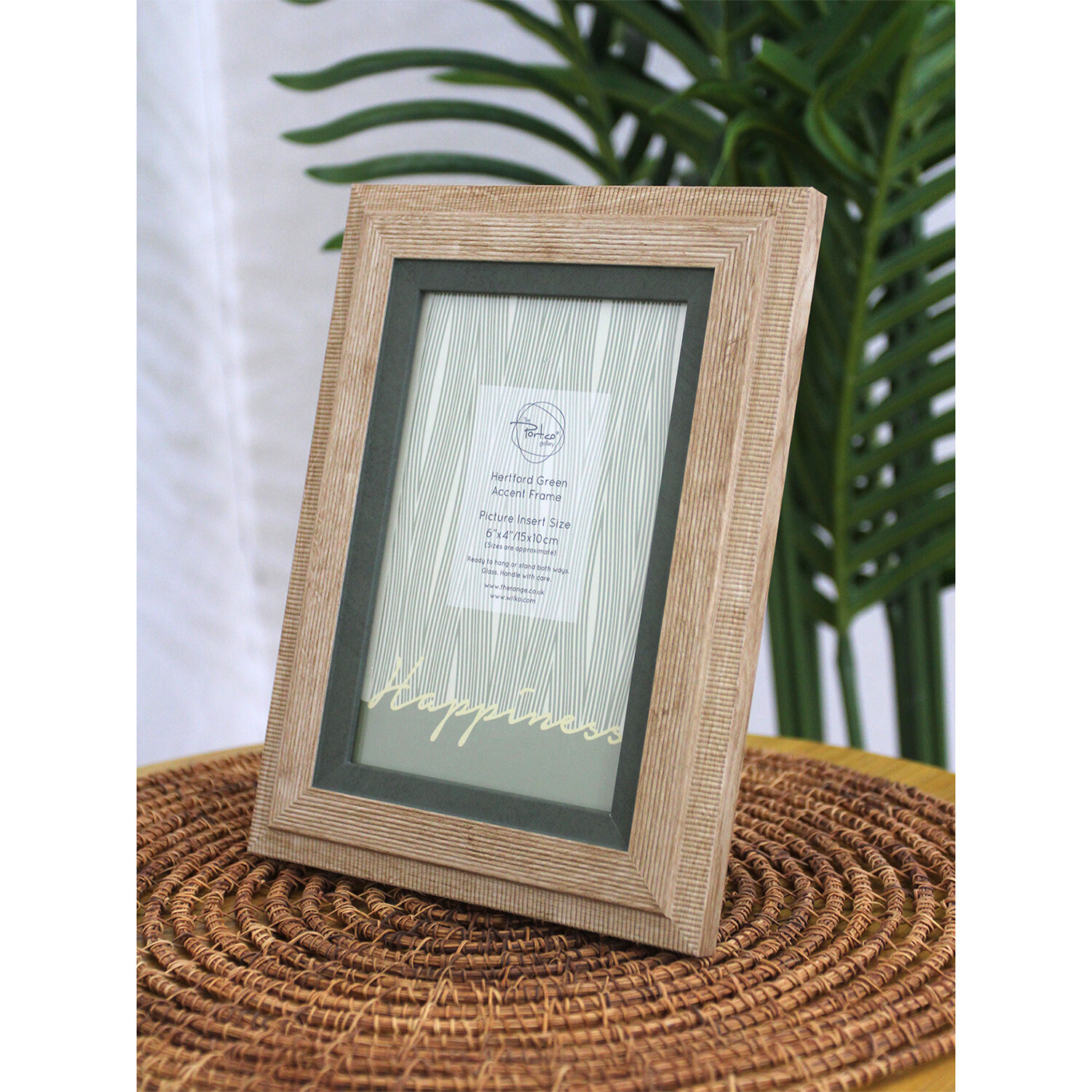 Hertford Green Accent Frame - Natural / 6x4in Image 3