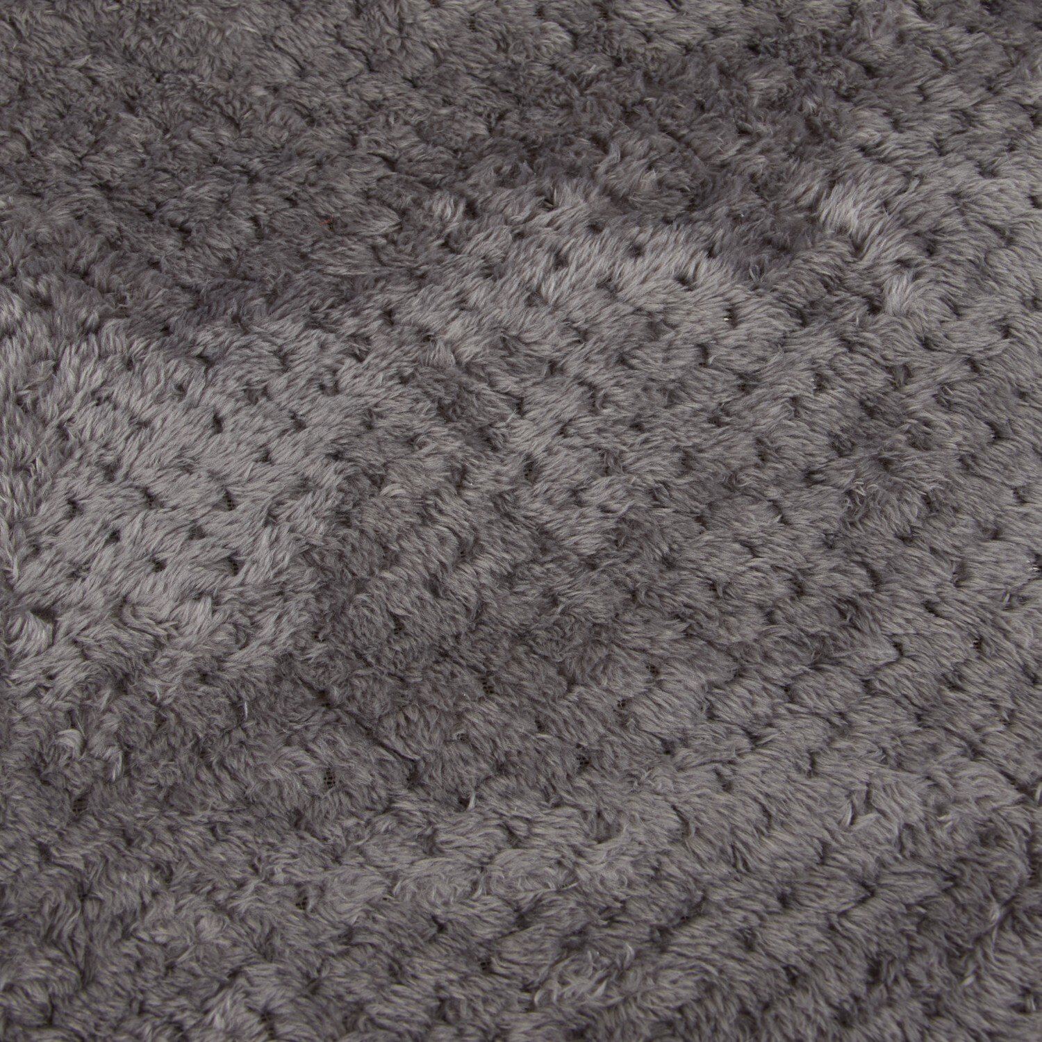 Waffle Soft Fleece Throw Grey Image 4