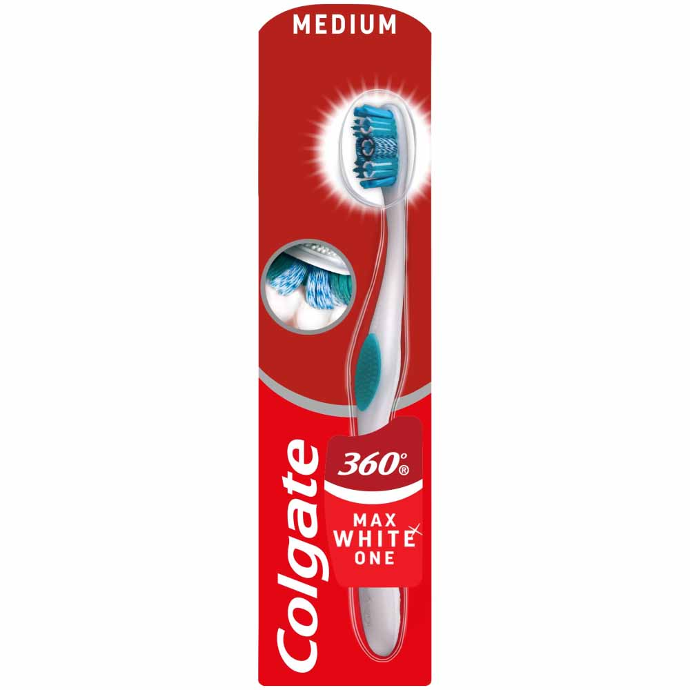 Colgate Max White One 360 Toothbrush Image 1