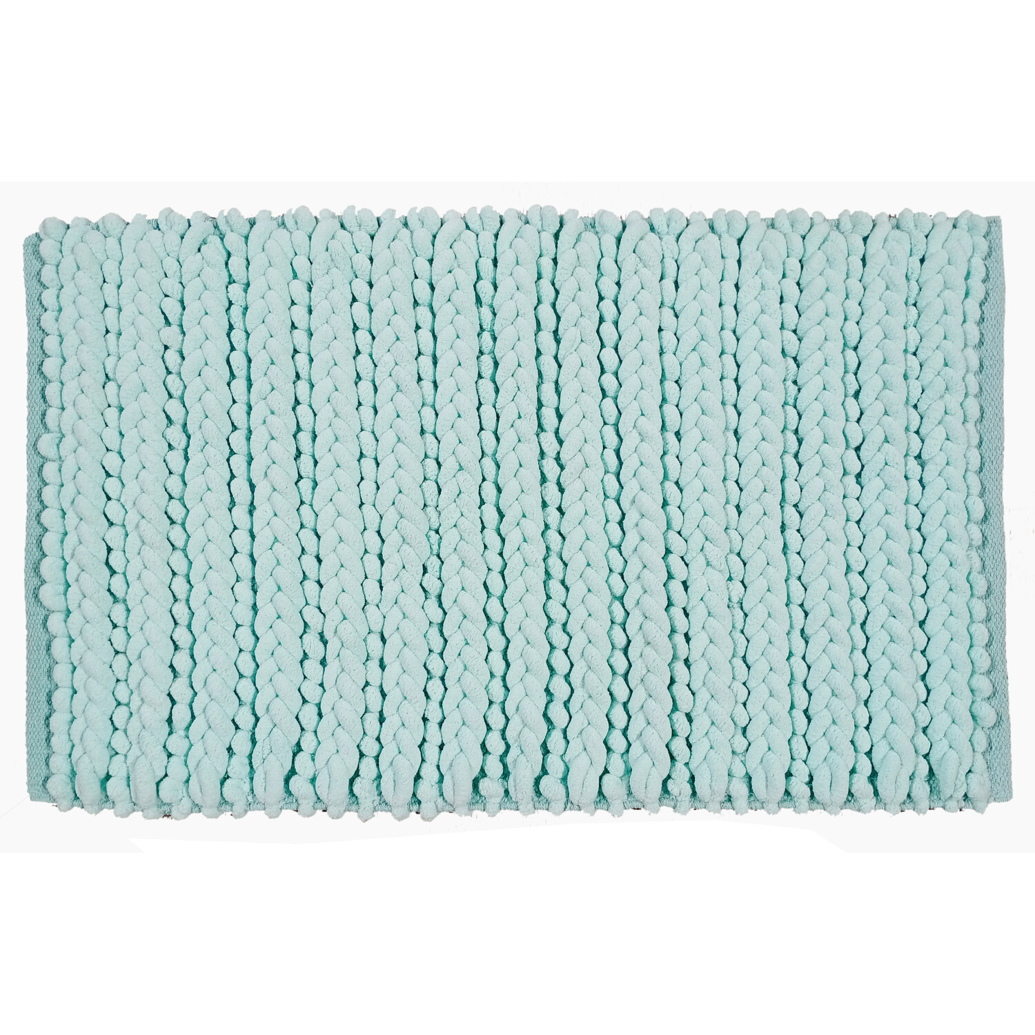 Knit Bath Mat - Aqua Image