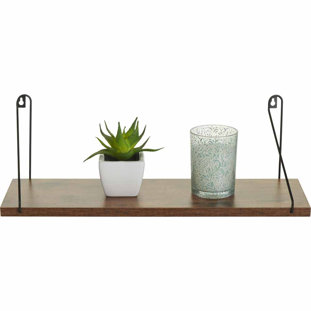 Wilko Set 3 Black Wire Trim Shelves Wilko