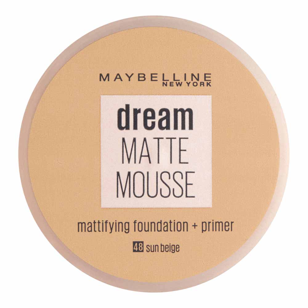 Maybelline Dream Matte Mousse Foundation SPF15 Sun Beige 48 18ml Image 1