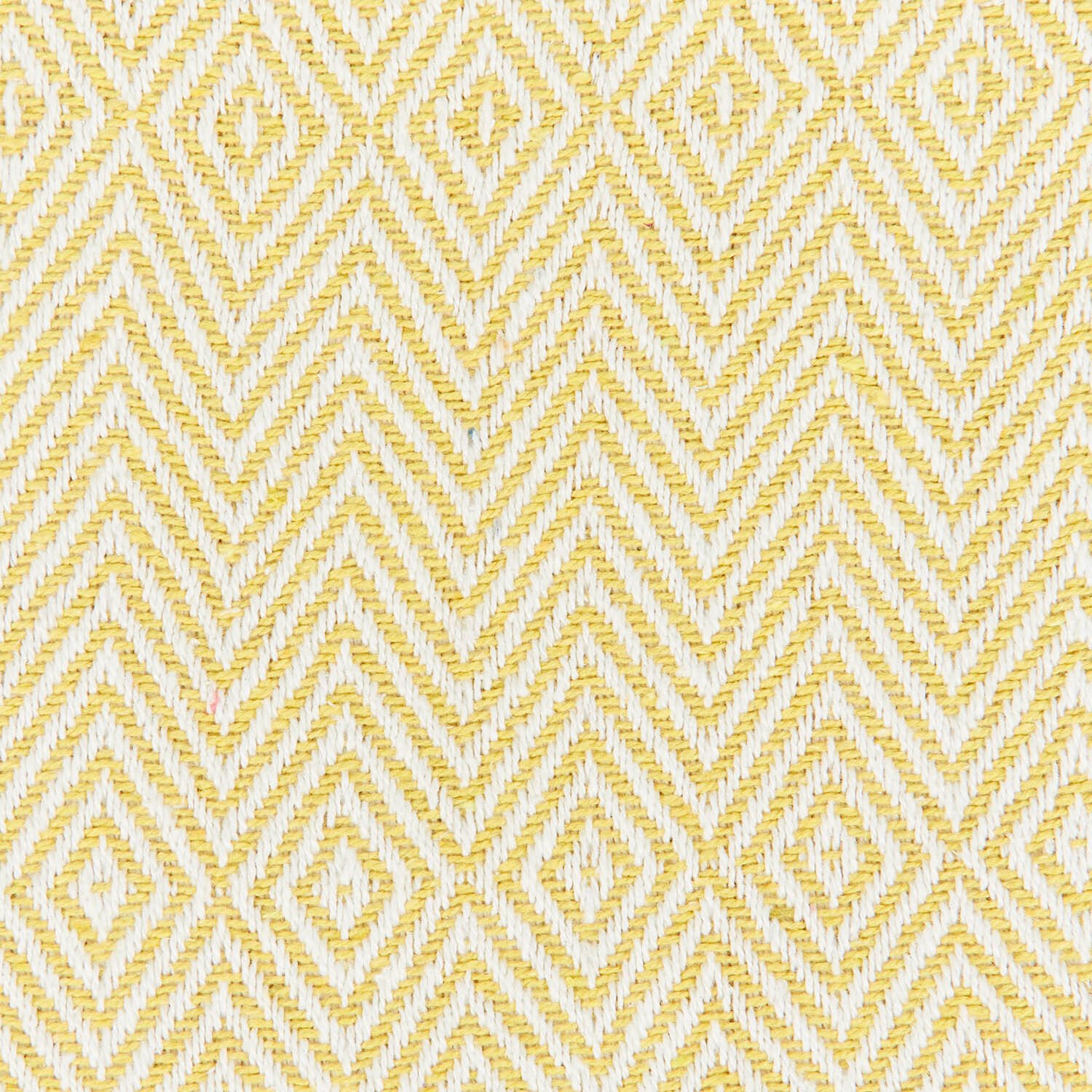 Geo Woven Throw - Yellow Image 4