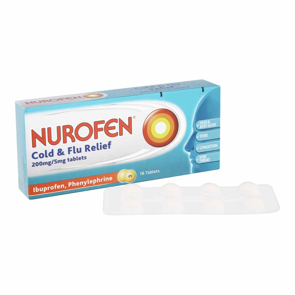 Nurofen Cold and Flu Relief Tablets 16 pack Image 3