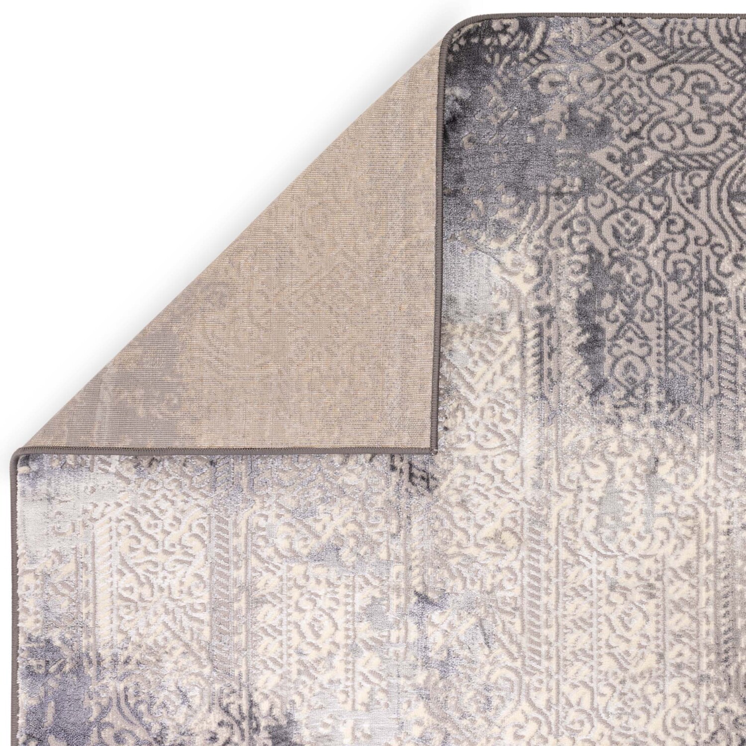 Traditional Texture Rug - Grey / 120cm Image 4