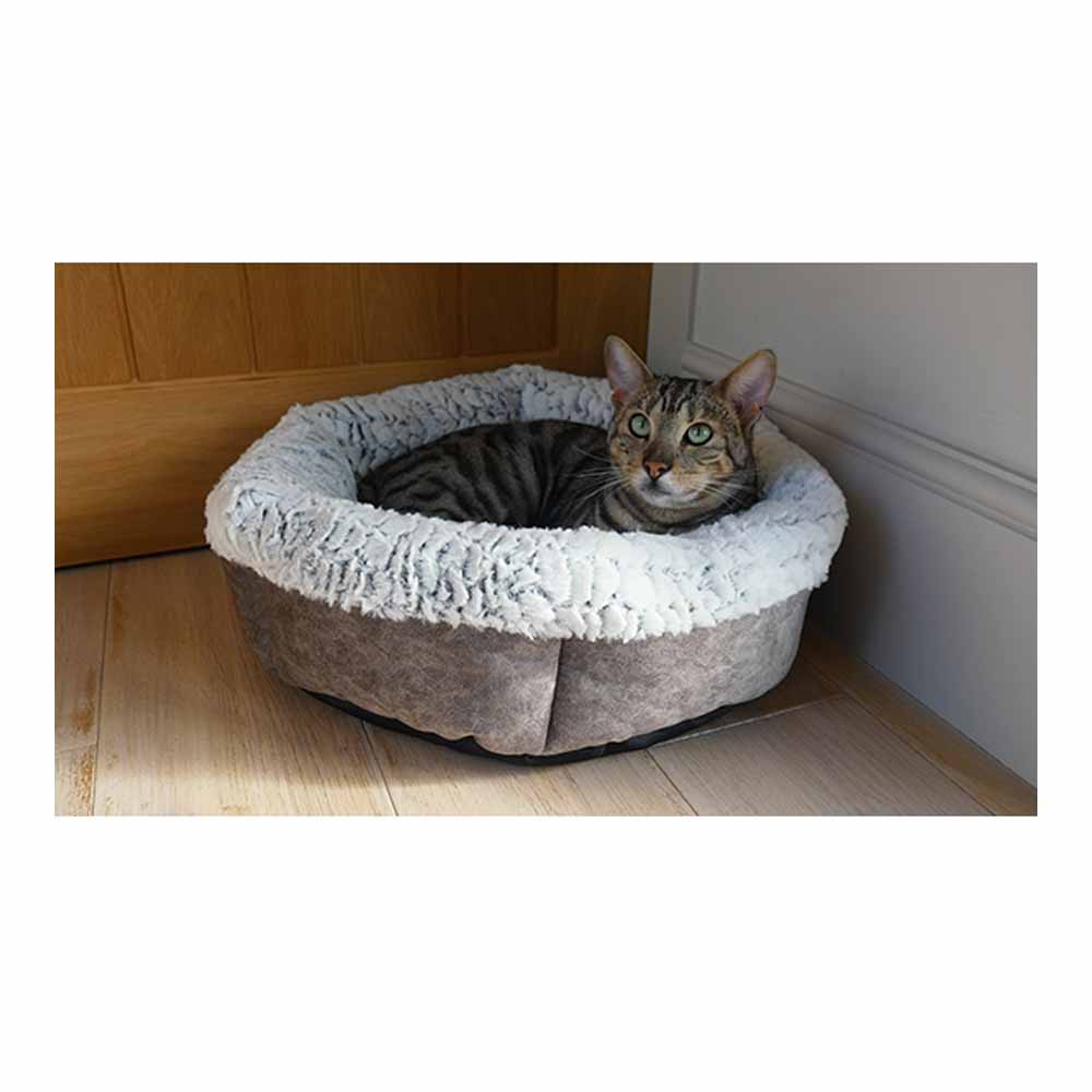 Rosewood Luxury Fleece Lined Plush Pet Bed 48cm Image 4