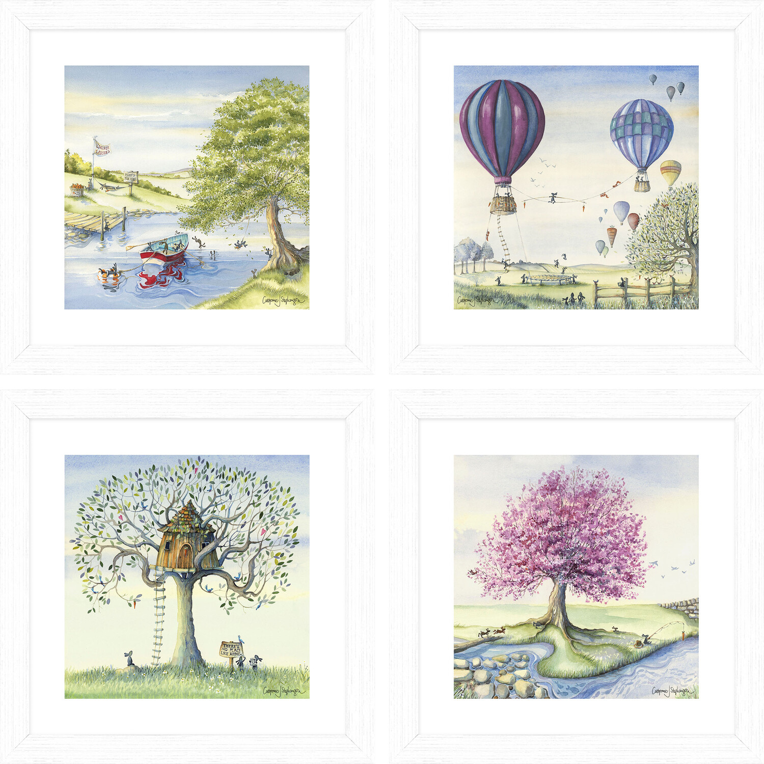 Single Stephenson Country Life Wall Art 20 x 20cm in Assorted styles Image