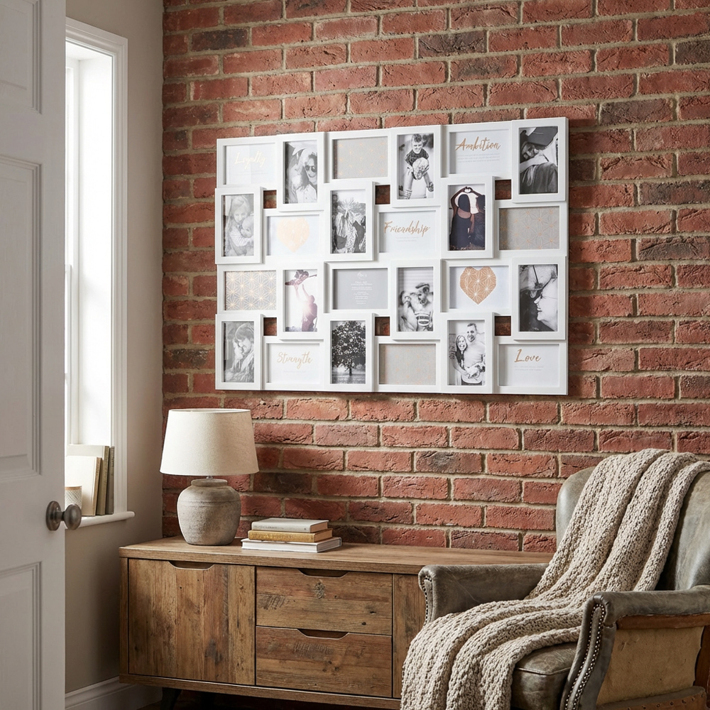 Hendon Grey 24 Aperture Collage Photo Frame Image 6