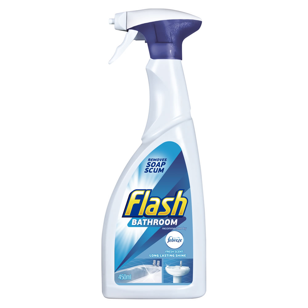 Flash with Febreze Bathroom Spray 450ml Image