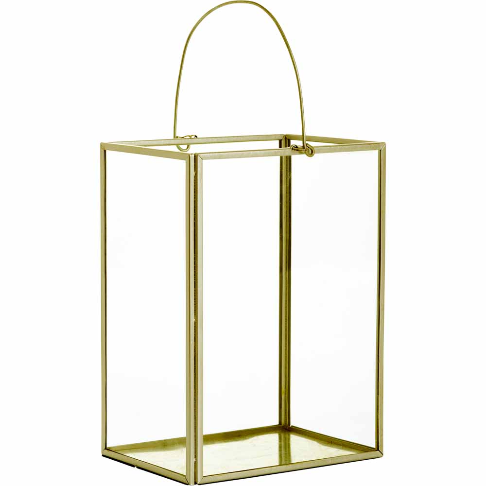 Wilko Large Lantern Gold Wilko
