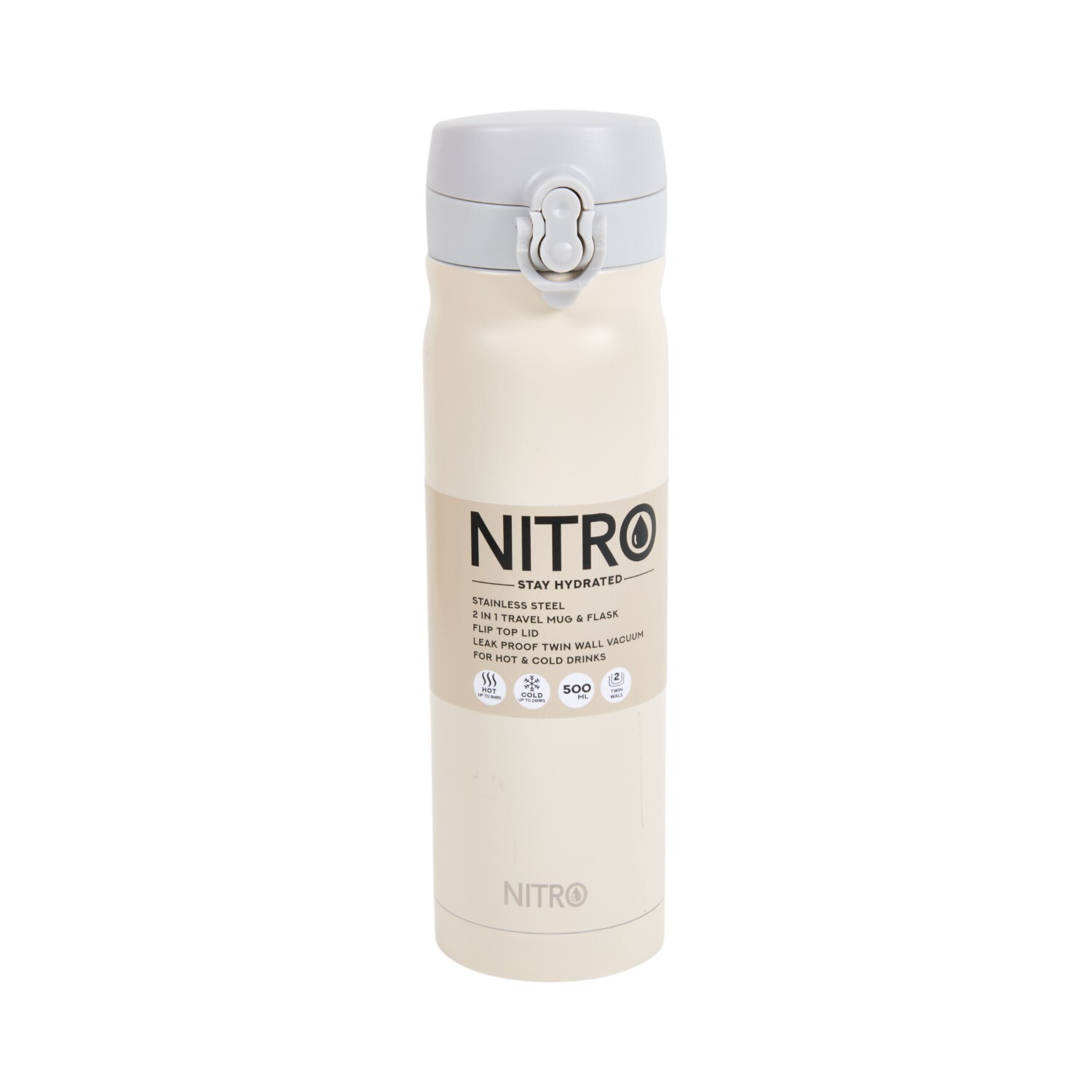 Nitro Stainless Steel Travel Flask and Mug Image 8