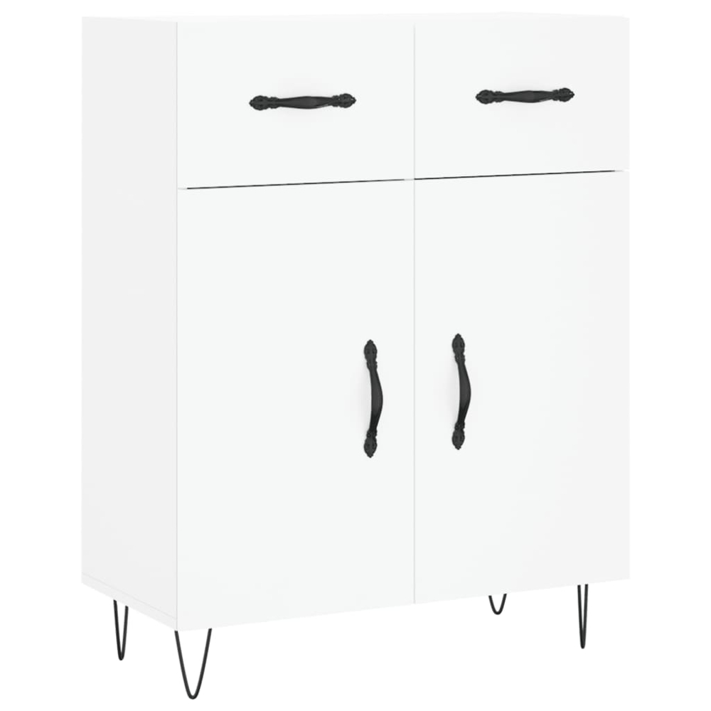 vidaXL 4 Door 2 Drawer White Highboard Image 7