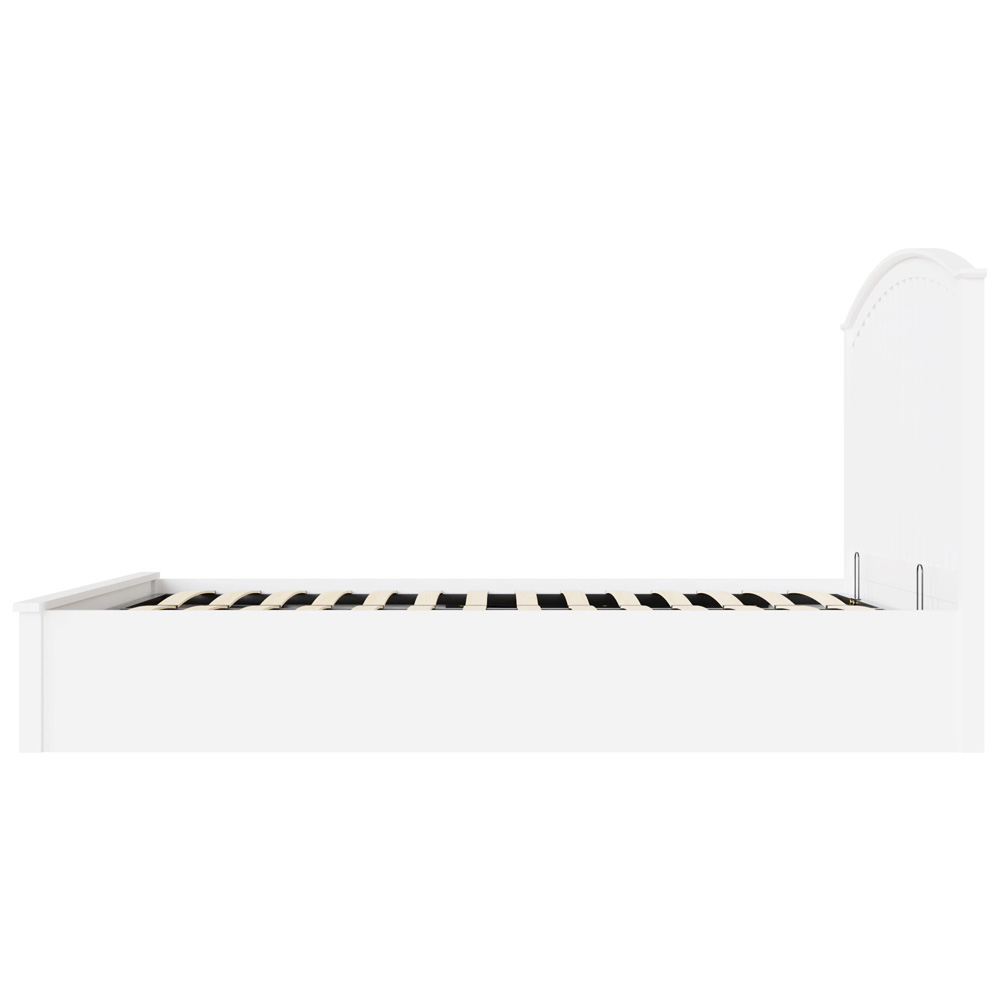 GFW Madrid King Size White Wooden Ottoman Bed Image 3