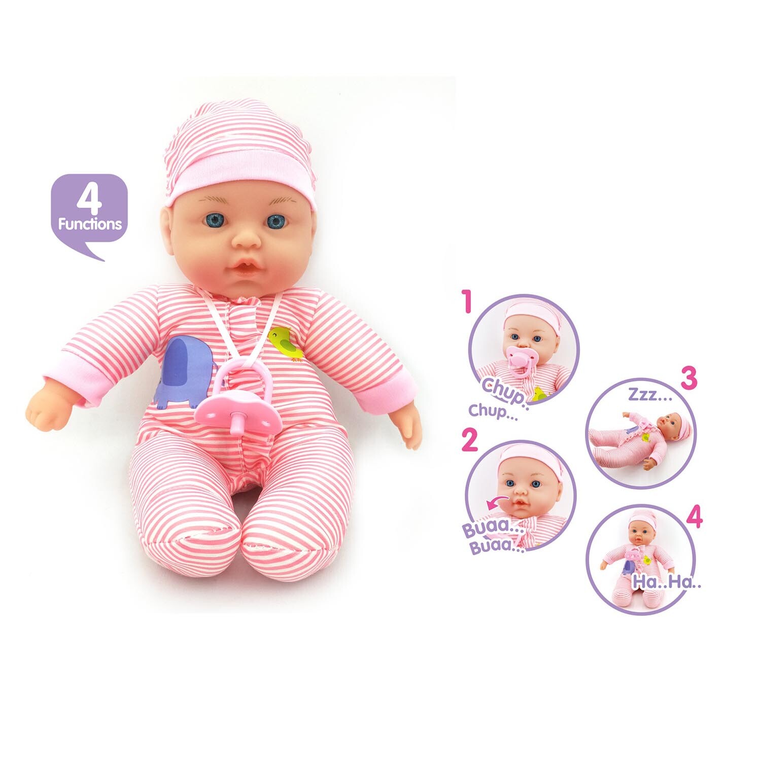 Soft Body Doll with 4 Functions Image