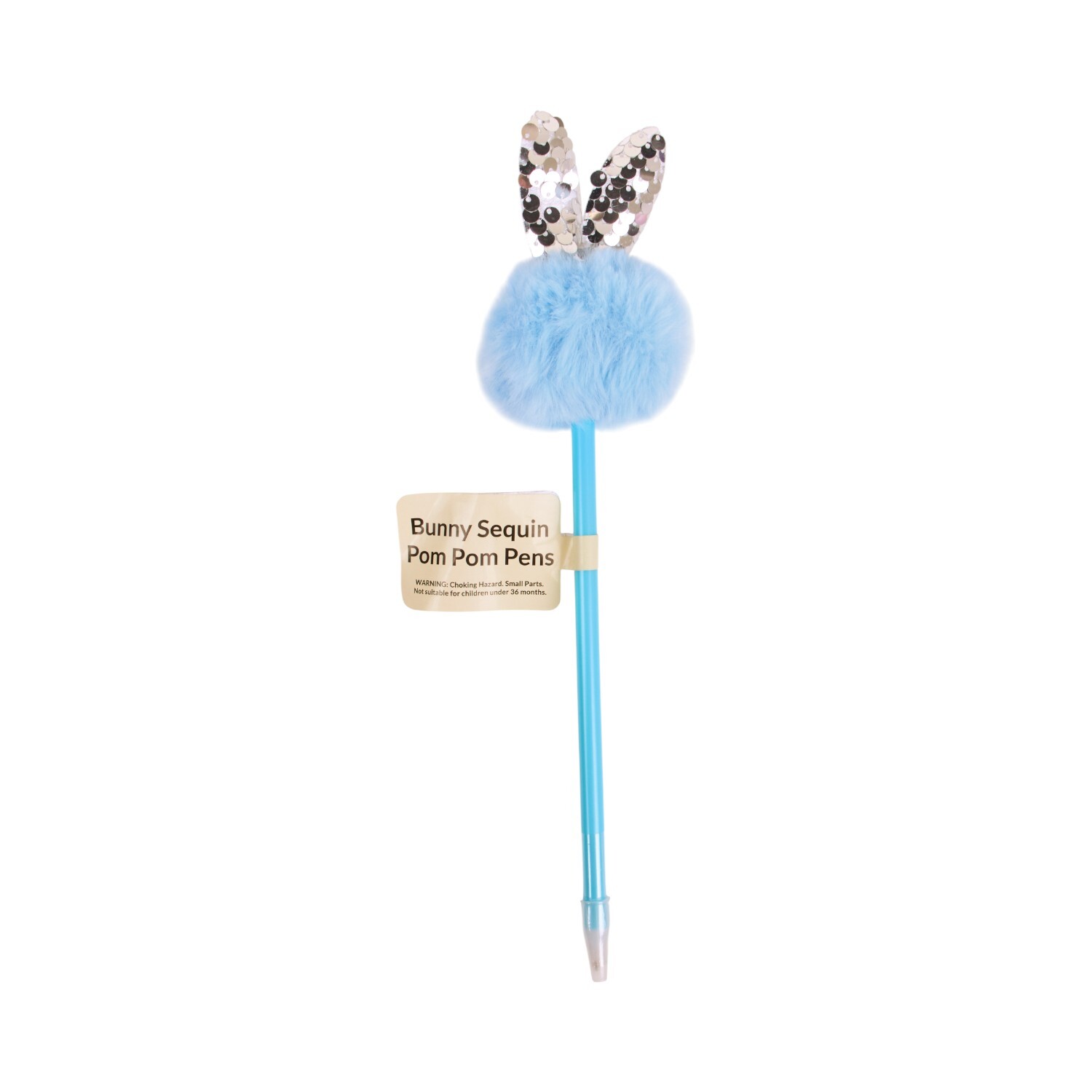 Spring Bunny Fluffy Pom Pom Pen Image 3