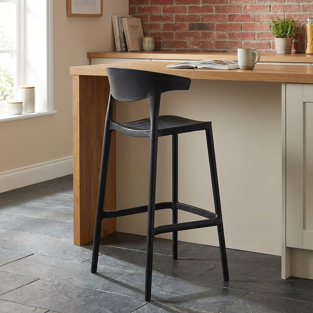Nova Black Bar Stool Image 8