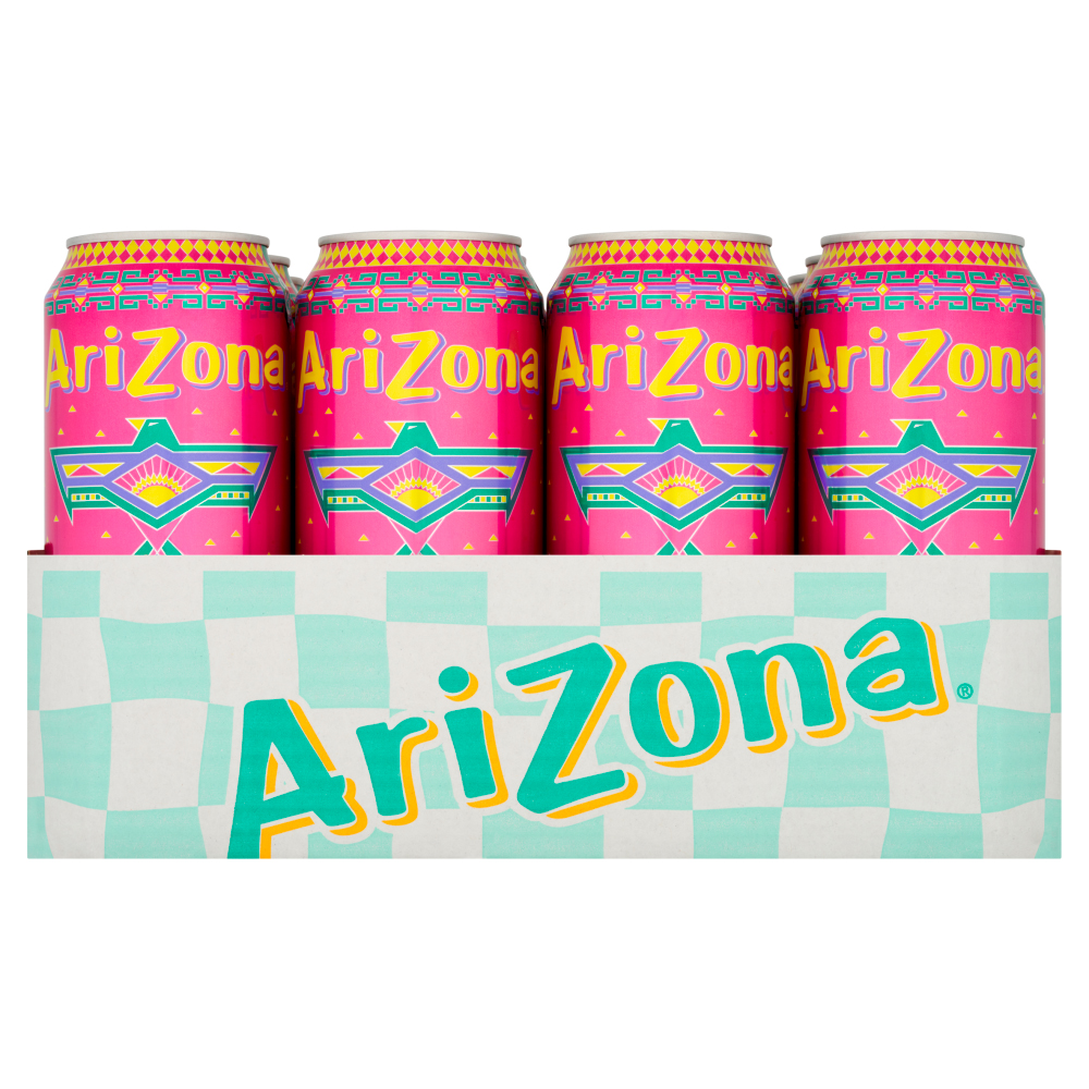 AriZona Strawberry Lemonade with Fruit Juice and Honey 500ml 12 Pack Image