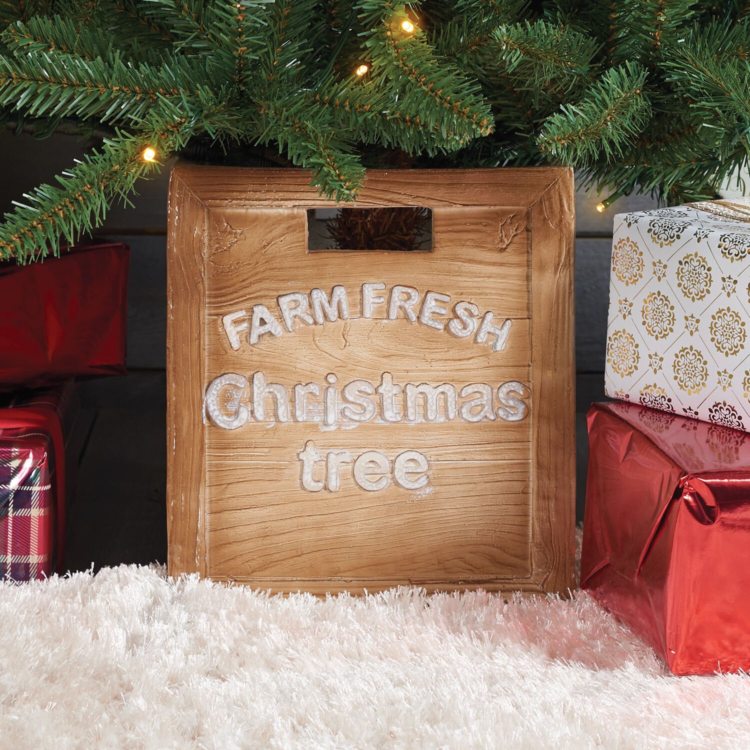 Festive Forest Pre Lit Forest Fir Christmas Tree 4ft Image 6