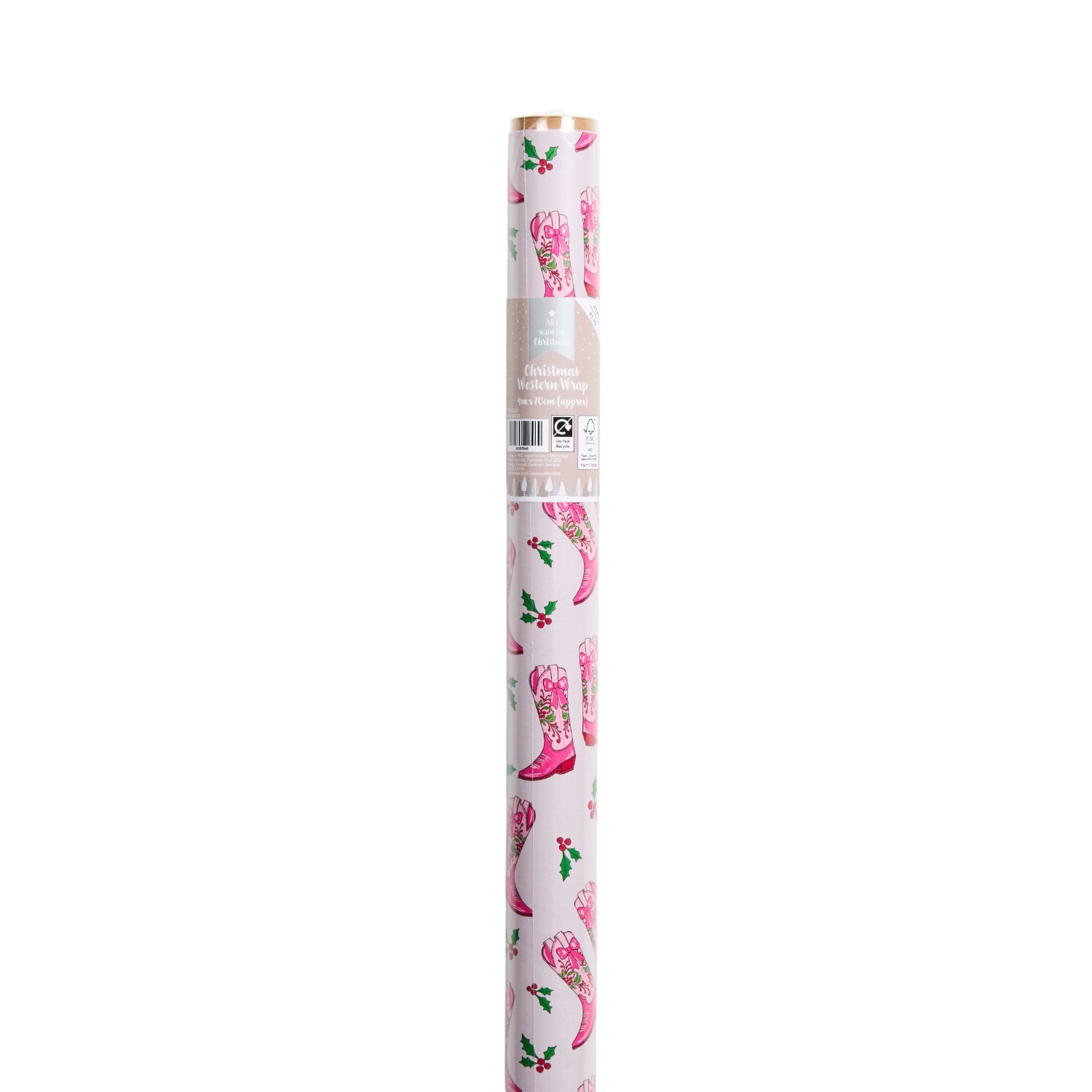 Christmas Western Gift Wrap Image 6