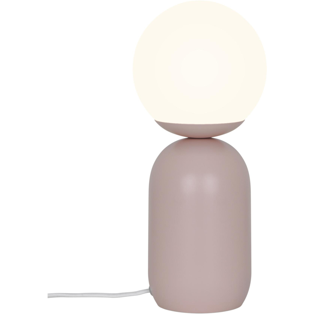 Nordlux Notti Dusty Rose Opal Glass Shade Table Lamp Image 3