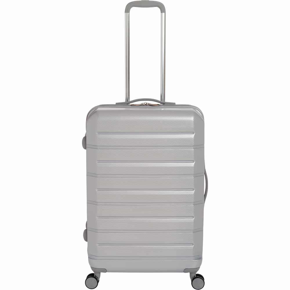 Wilko Hard Shell Suitcase Silver 25 inch Image 1