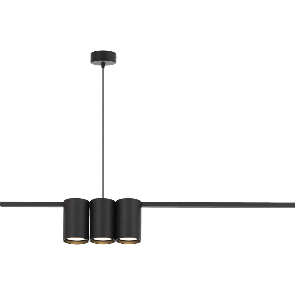 Milagro Genesis Black Strip 5 LED Pendant Light Image 3