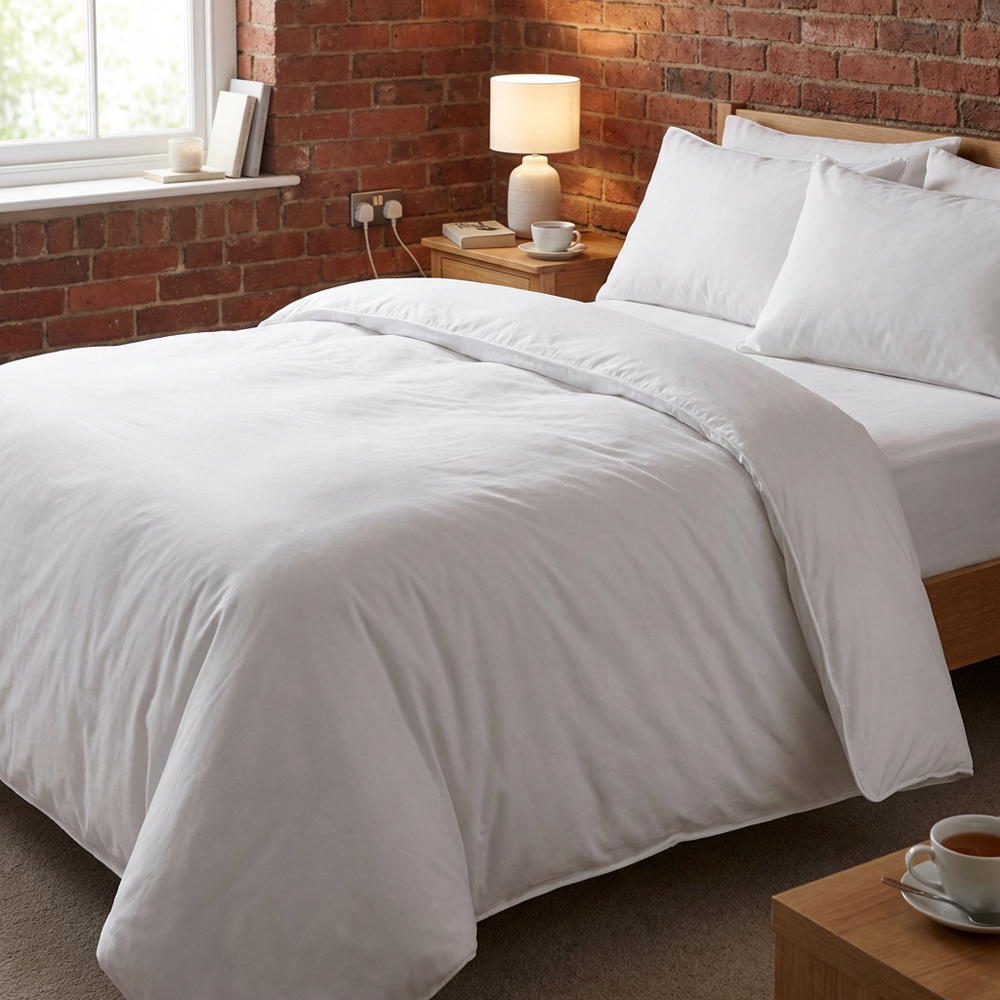 Divante Double White Hotel Cotton Duvet 4.5 Tog Image 2