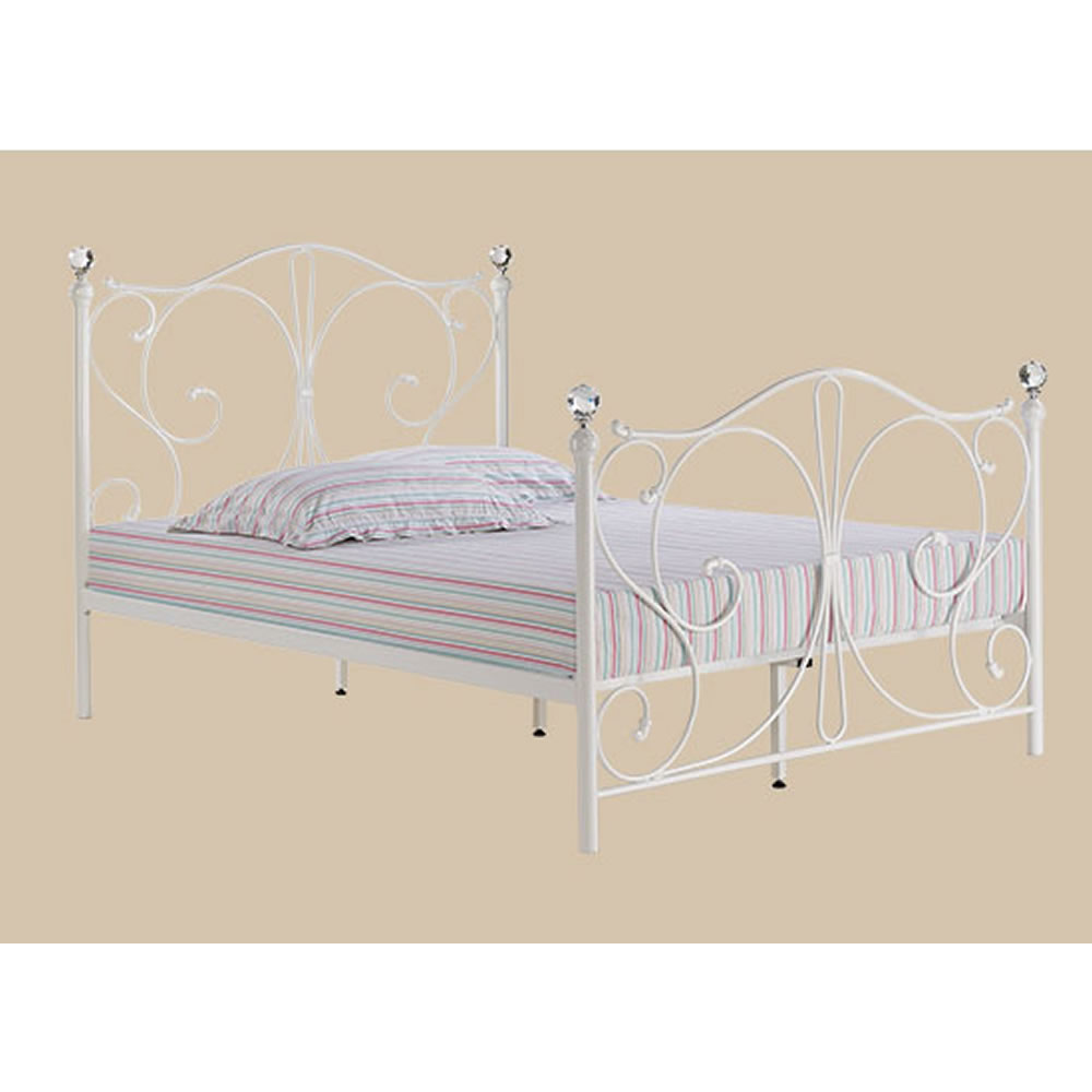Florence White King Size Bed Image 1
