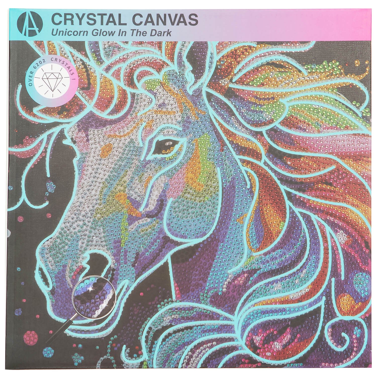 Glow in the Dark Crystal Canvas Image 1