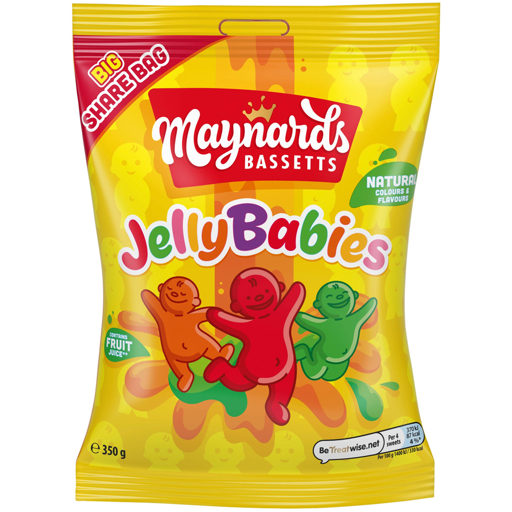 Maynards Bassetts Jelly Babies 350g Image